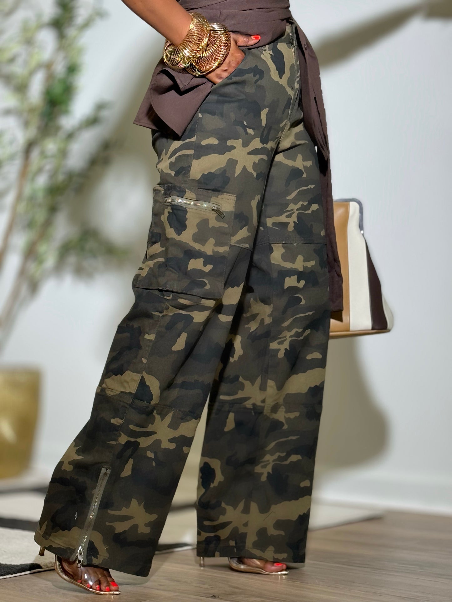 Camo Fame Cargo Pant (Available in 3X)