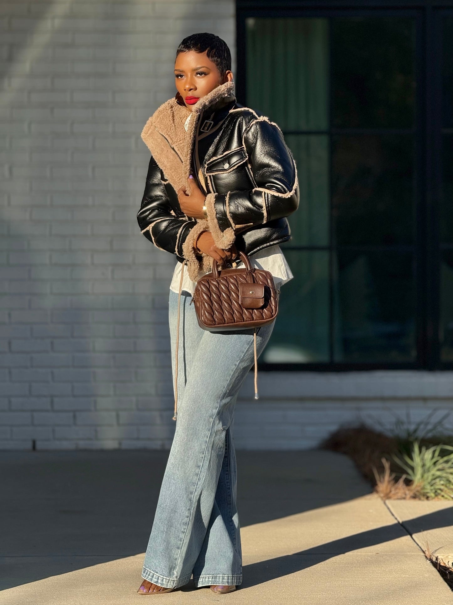 JH Moto Brown Jacket (Available in XL)