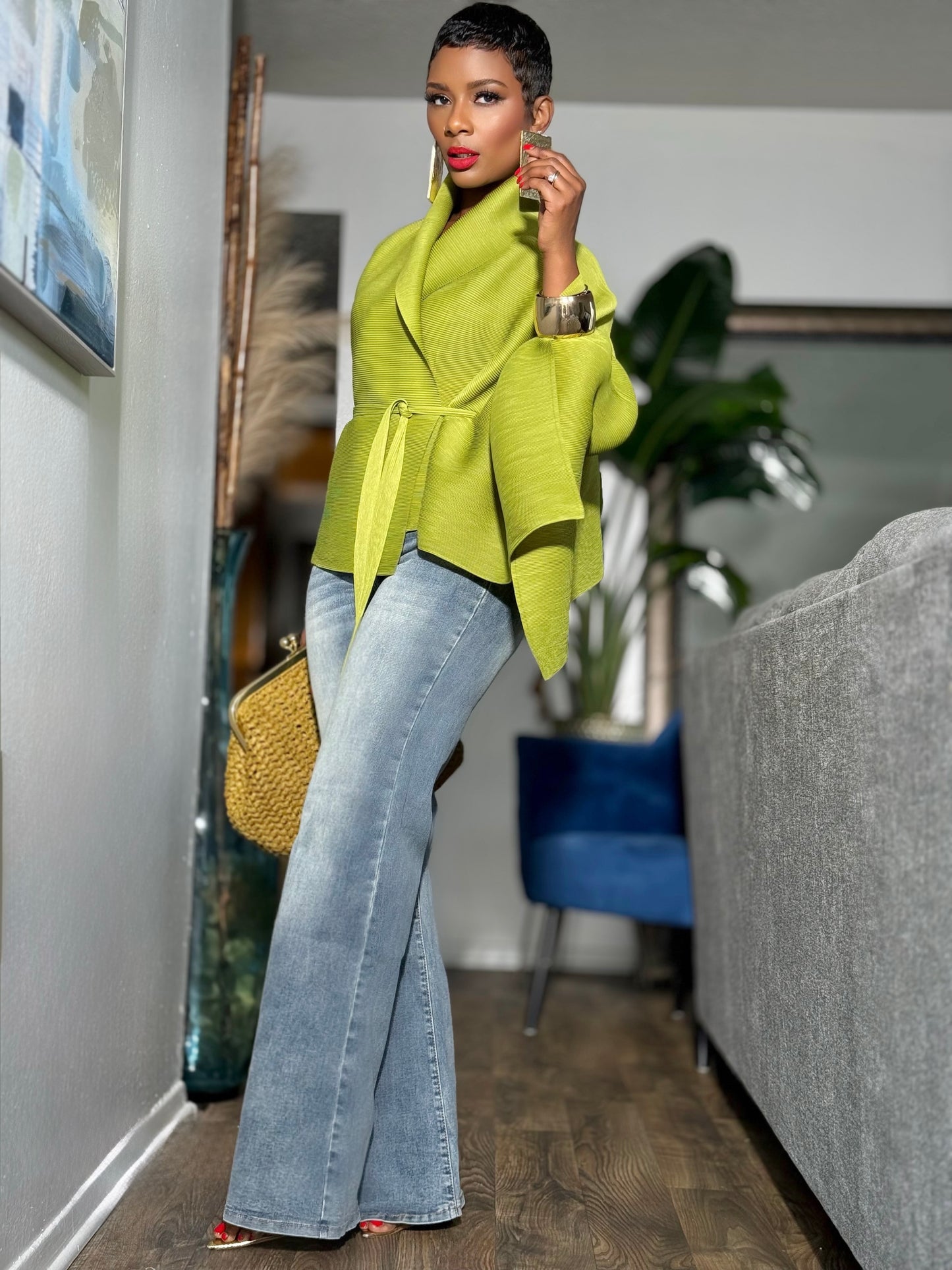 Monroe London Wrap Top (One size up to 12/14)