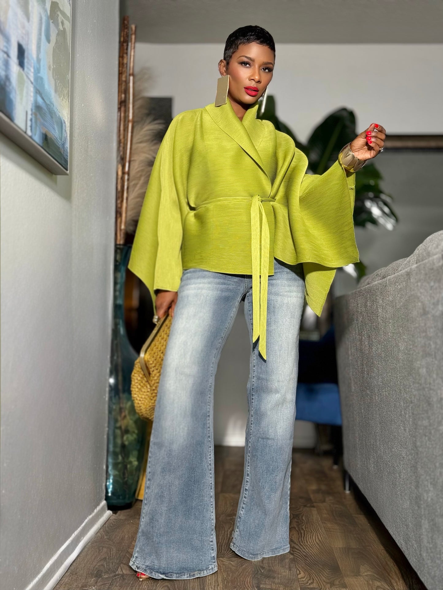 Monroe London Wrap Top (One size up to 12/14)