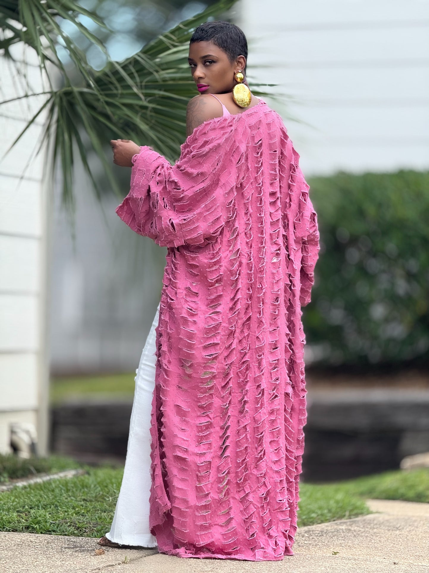 NOBU Pink Denim Duster (One size up to 16)