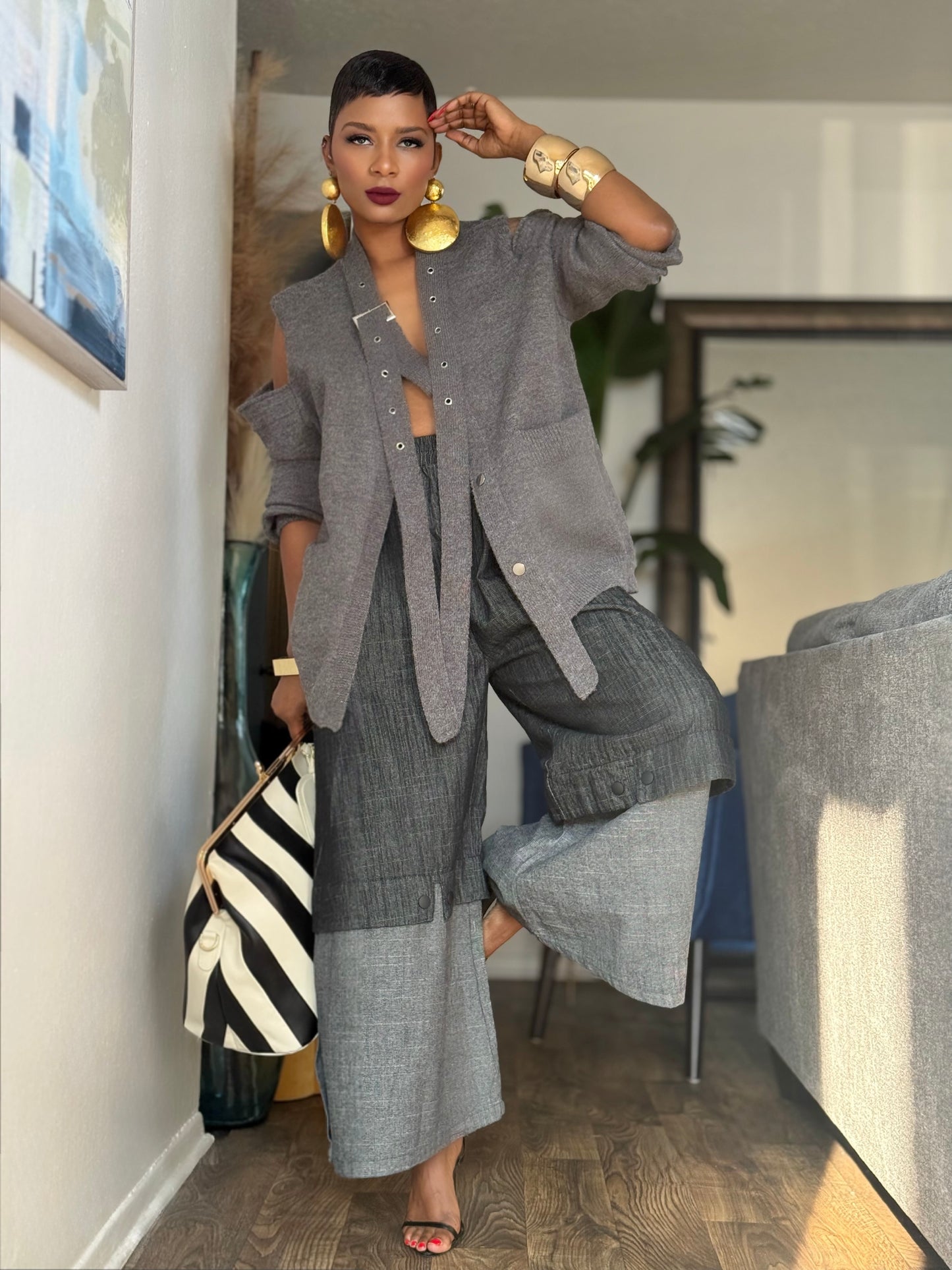 Halston Statement Cardigan (One size up to 14)