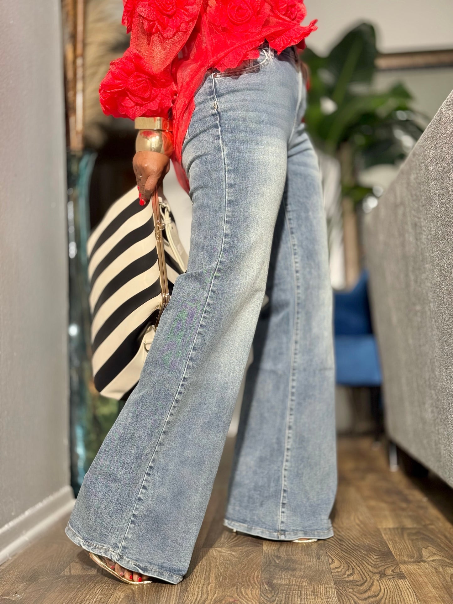 Carlisle Flare Denim (Available in 18+)