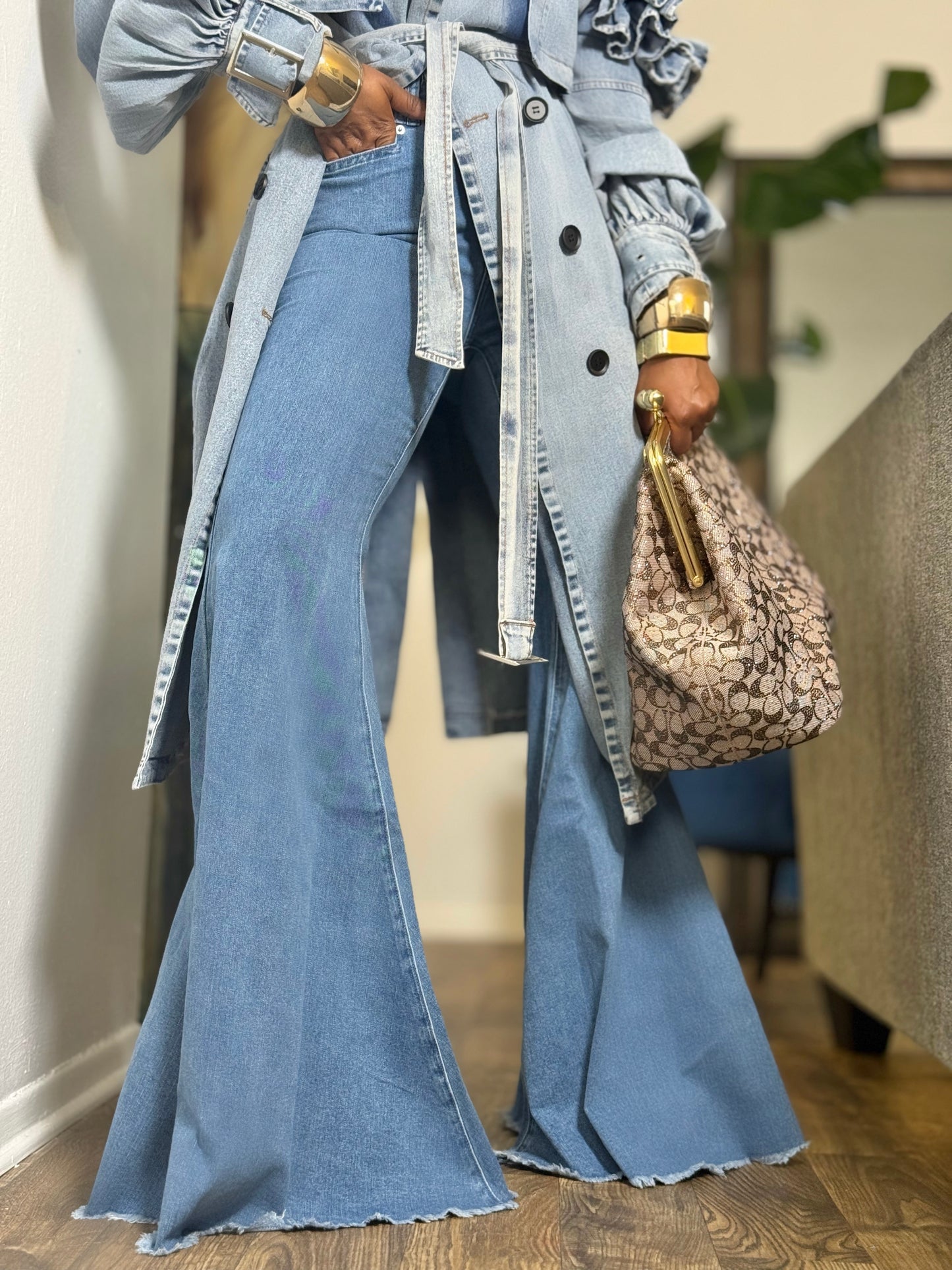 The Savoy Flare Denim (Available in size 13)