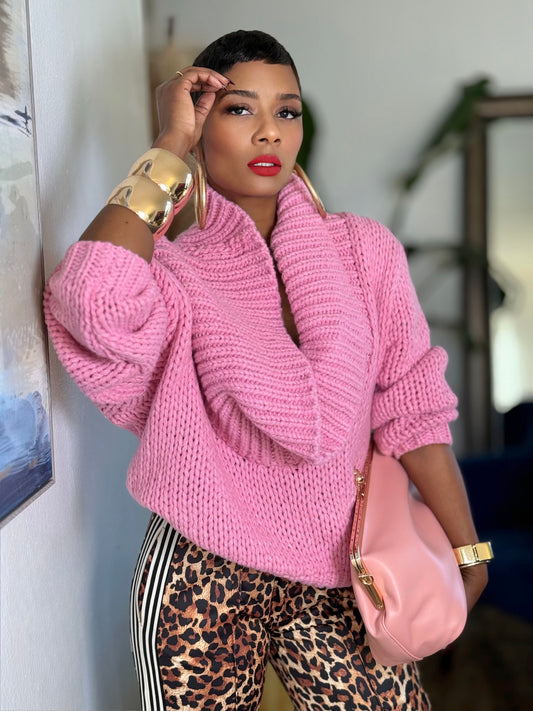 Averly Pink Sweater (Available in XL)