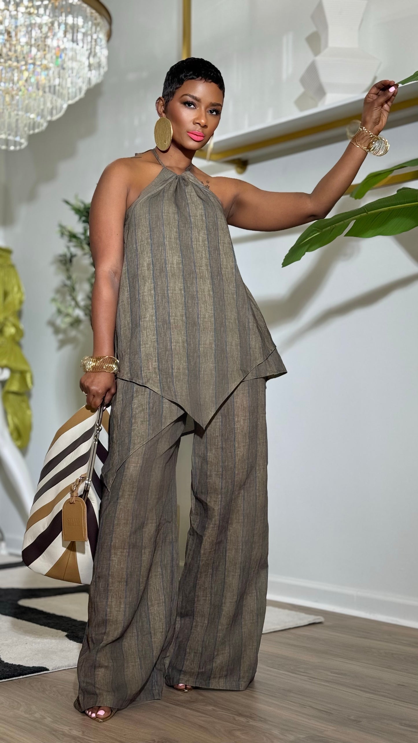 YAS EDIT Portofino Pant Set (Available in 2X)