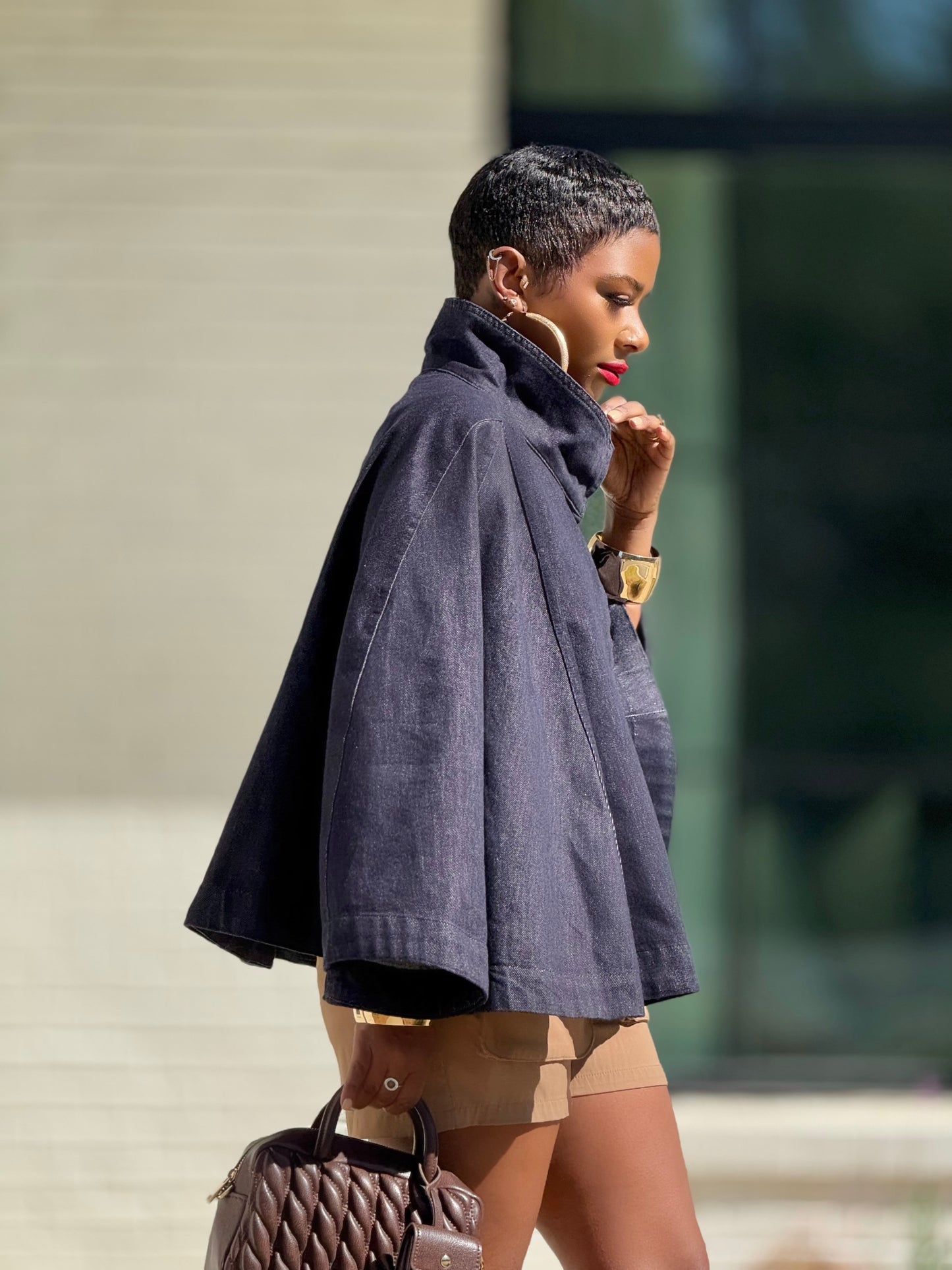 RESTOCKED Visions Of You Denim Cape