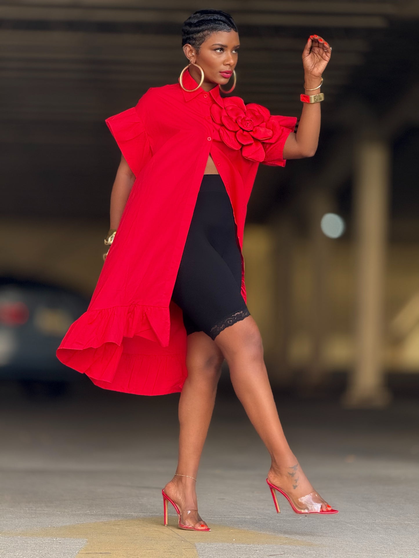 Allison Red Statement (One size up to 14)