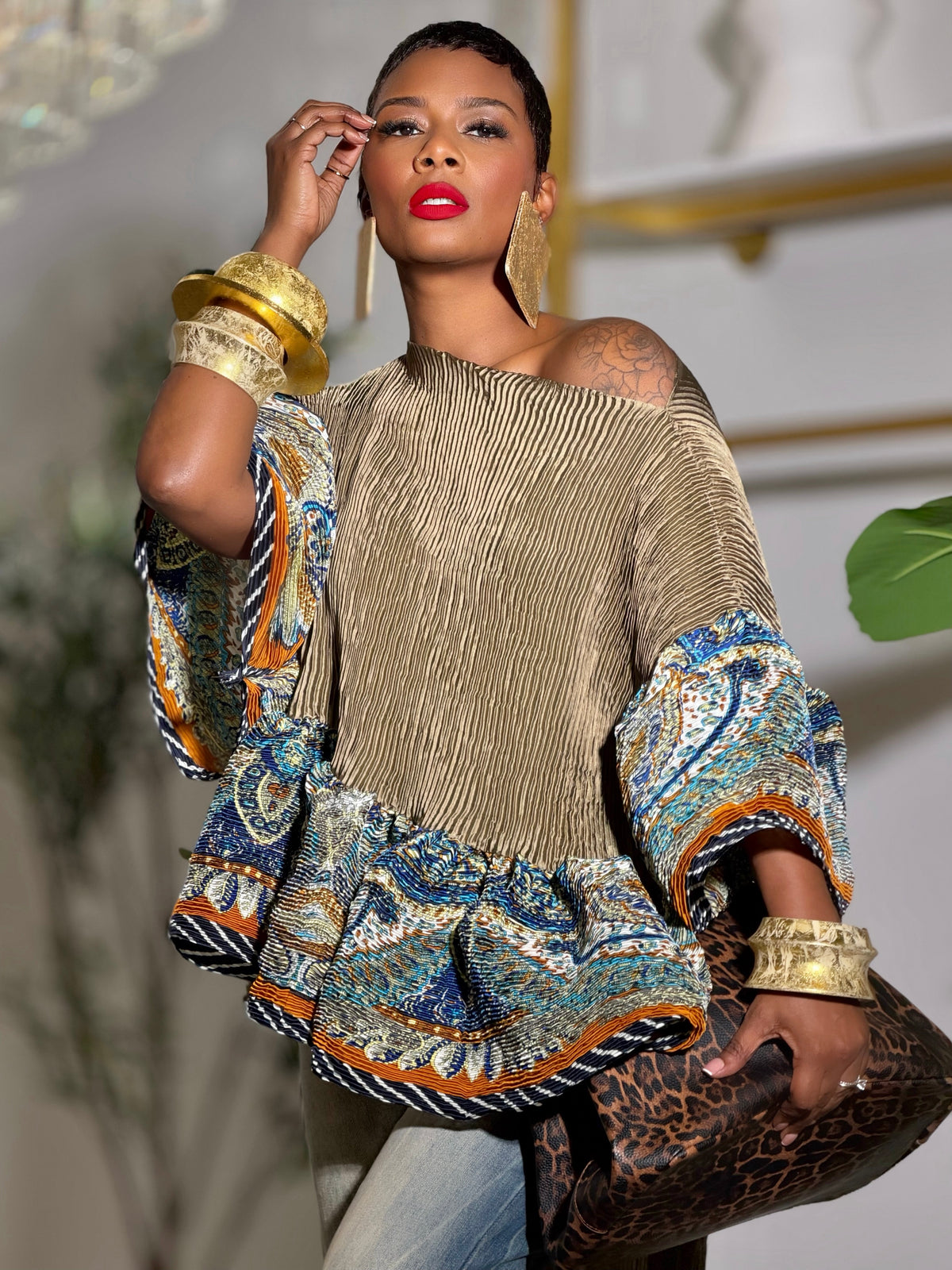 YAS EDIT Dalian Paisley Tunic (One size up to 14)