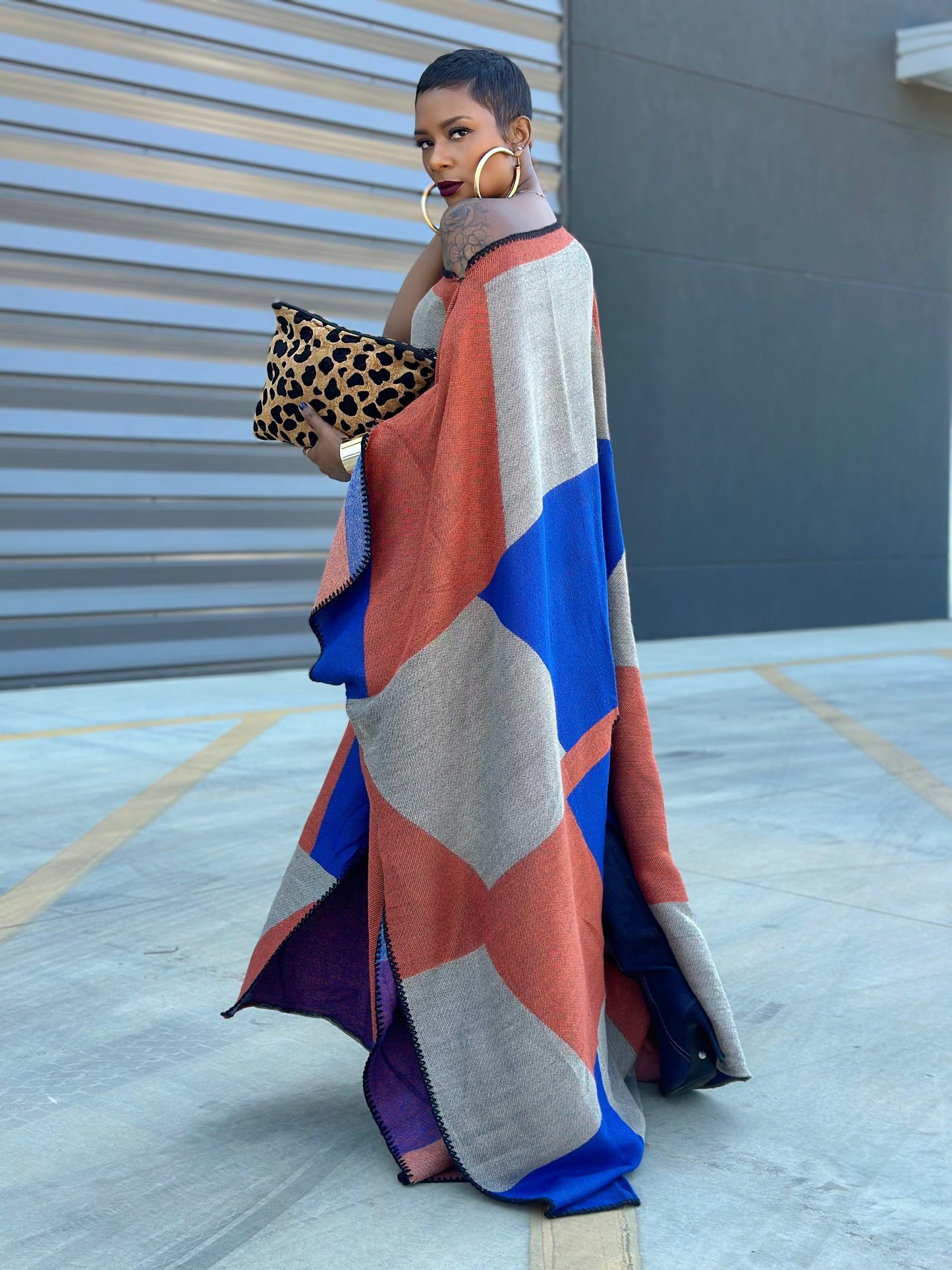 Bold Poncho (One size up to 16)