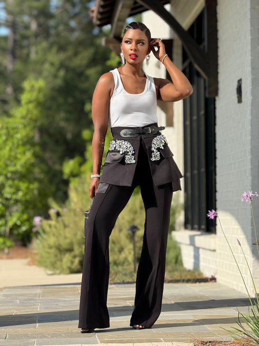 YAS EDIT Lagos Rhinestone Belt