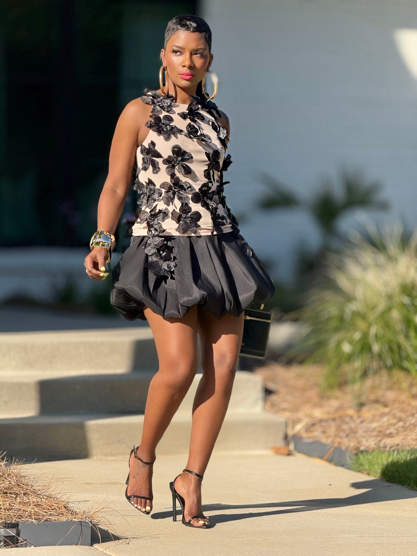 YAS EDIT Riviera Floral Top & Skirt Set