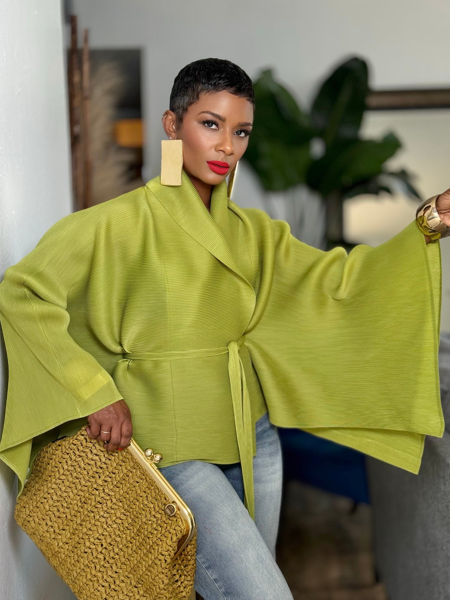 Monroe London Wrap Top (One size up to 12/14)