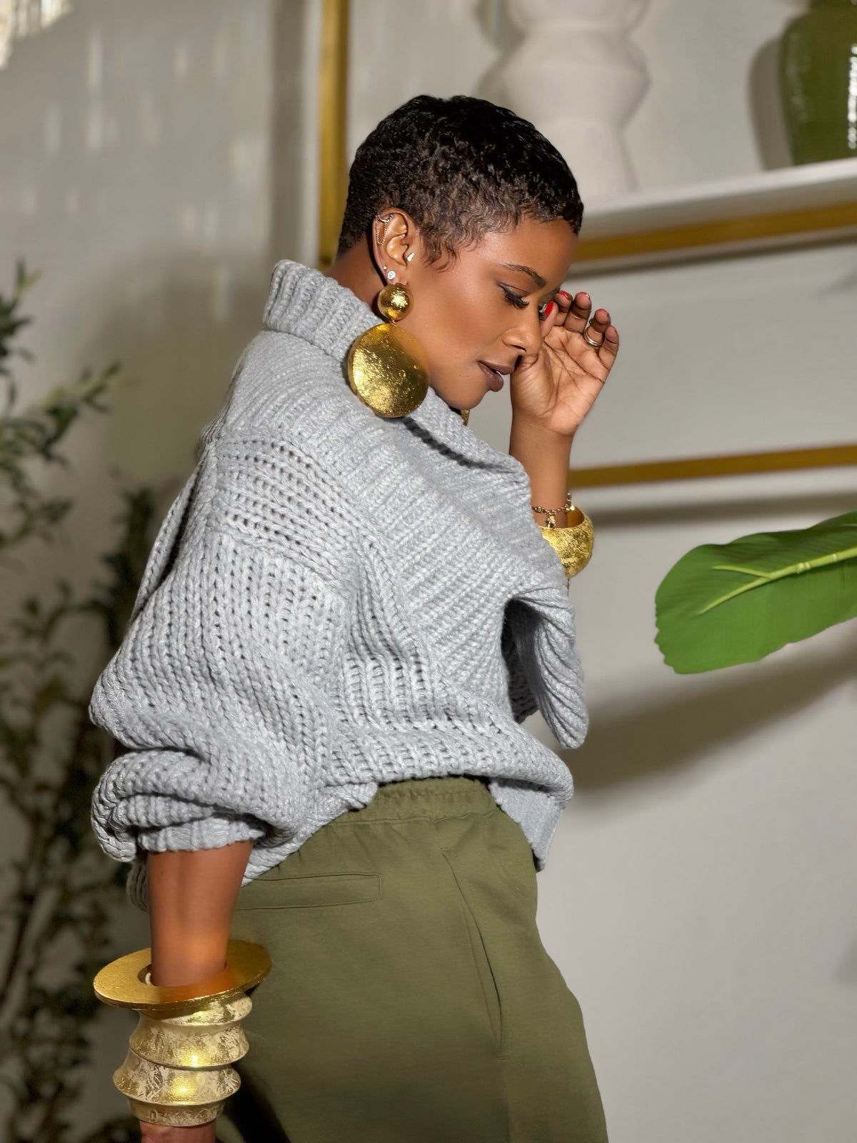 Averly Grey Sweater (Available in 2X)