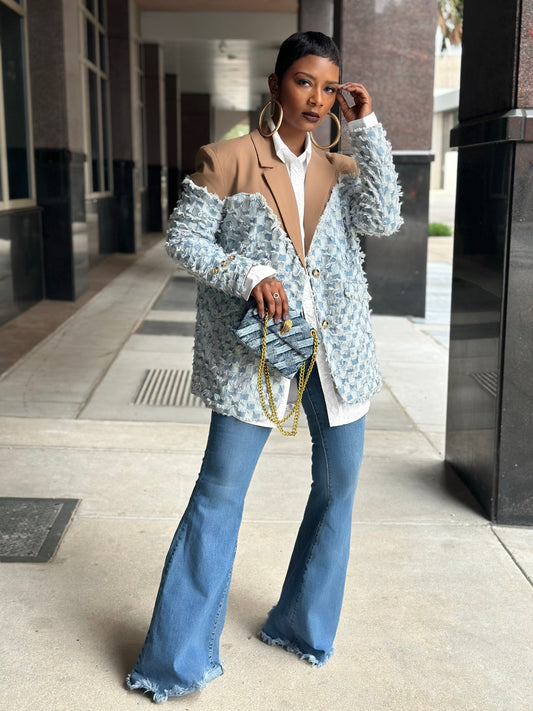 Aspen Denim + Khaki Blazer