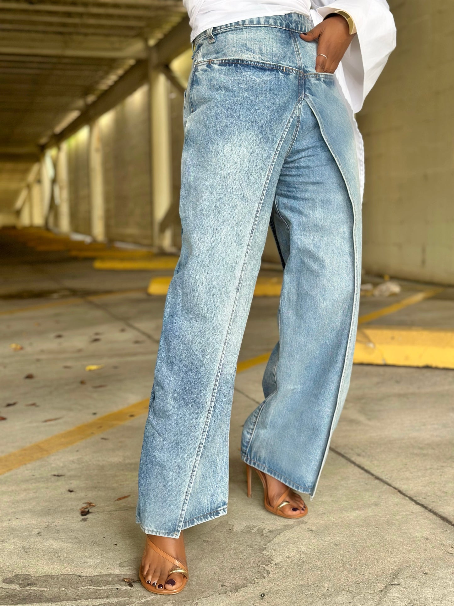 YAS Layered Denim