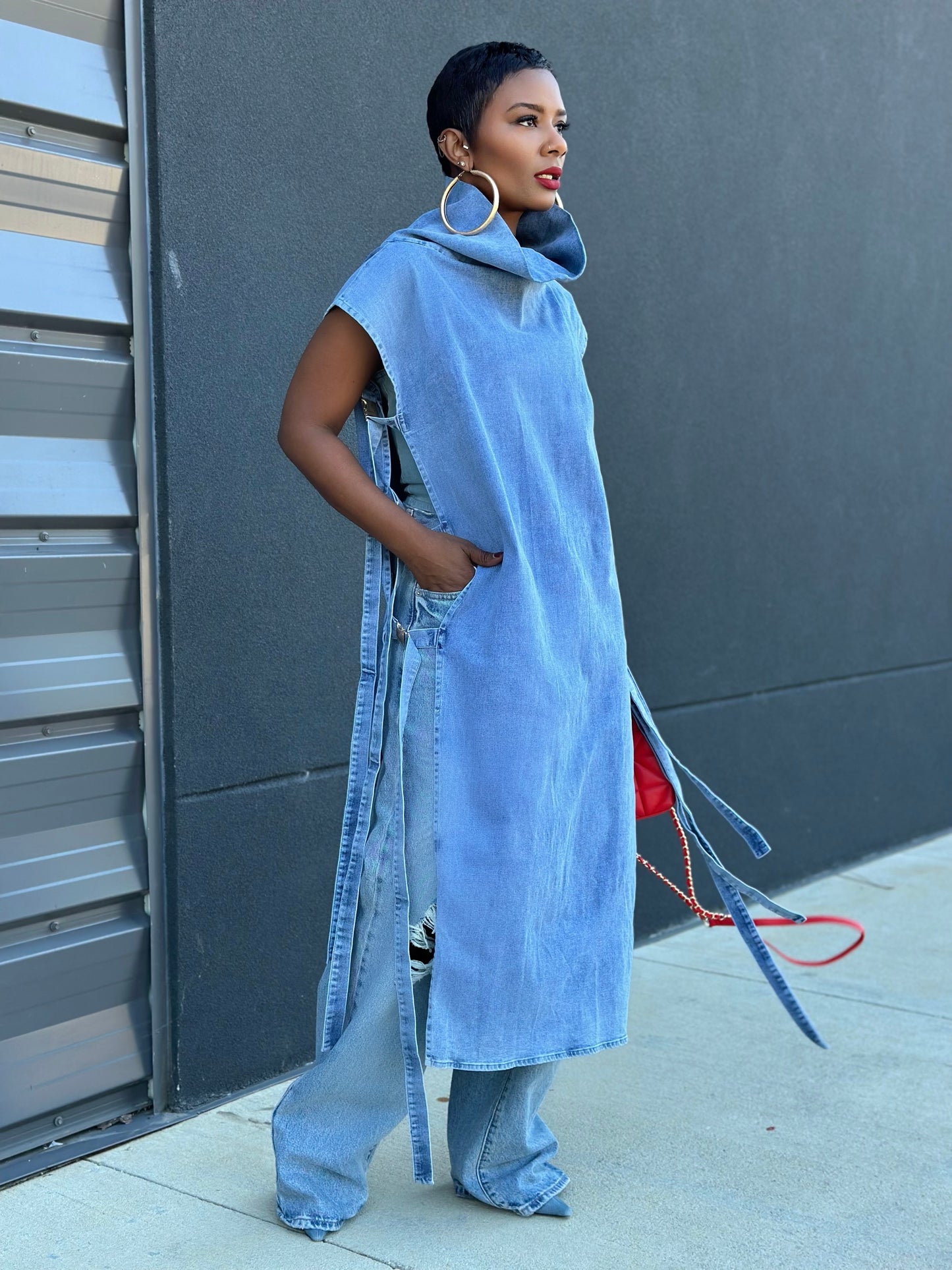 Denim Tunic (One size up to 14)