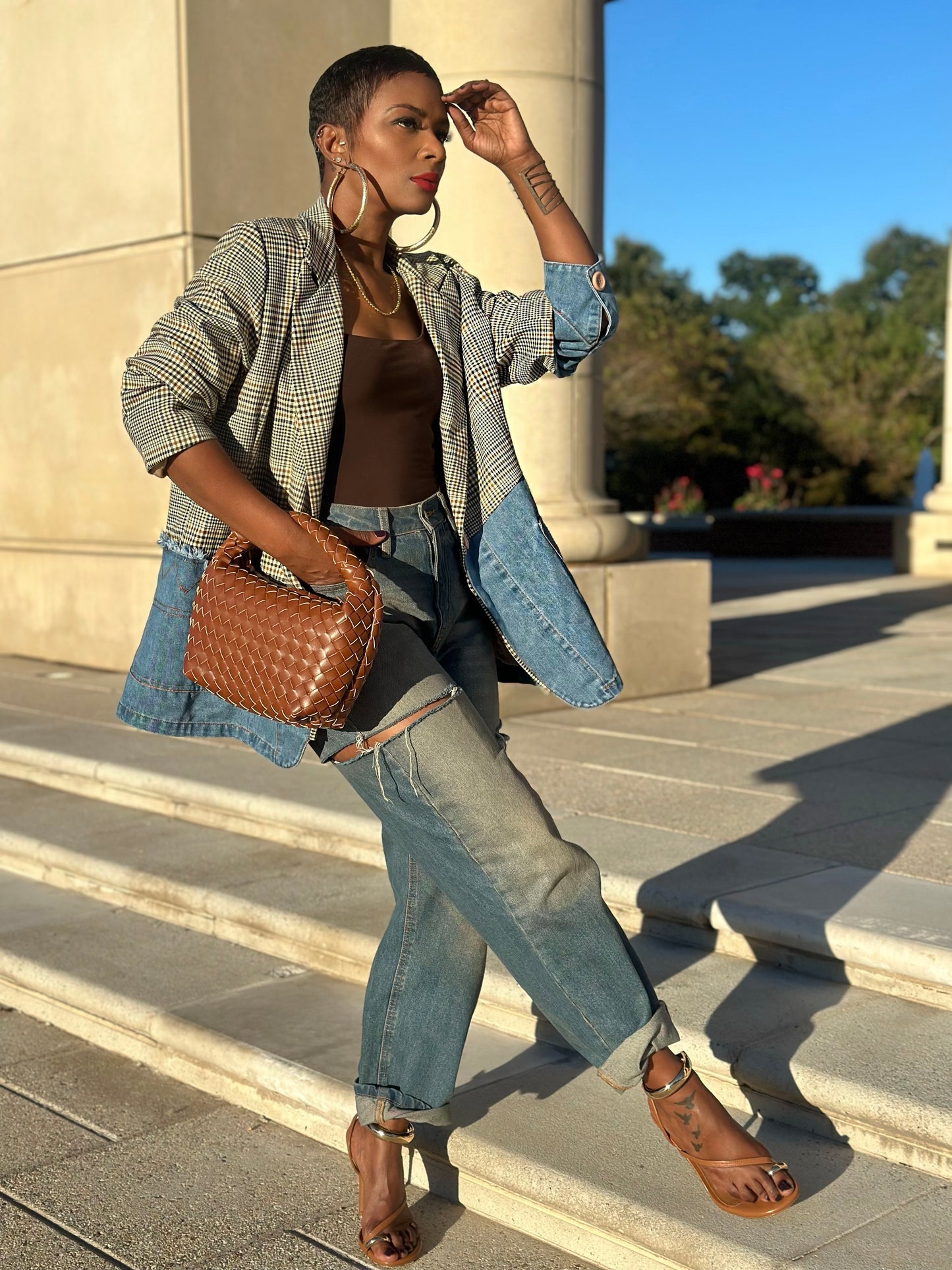 Derby Double Plaid Blazer
