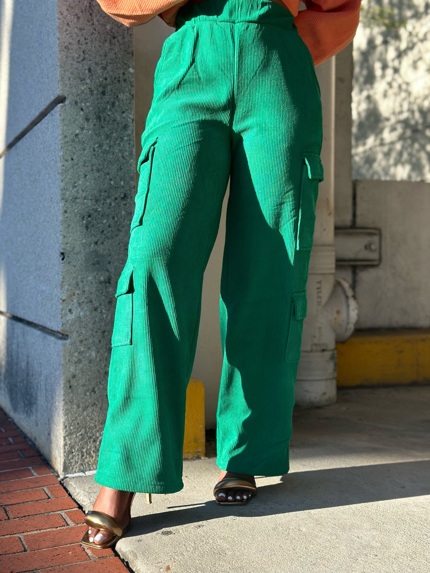 Green Corduroy Pant