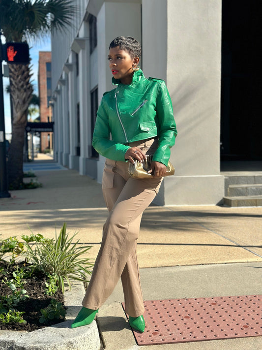 Faux Leather Jacket