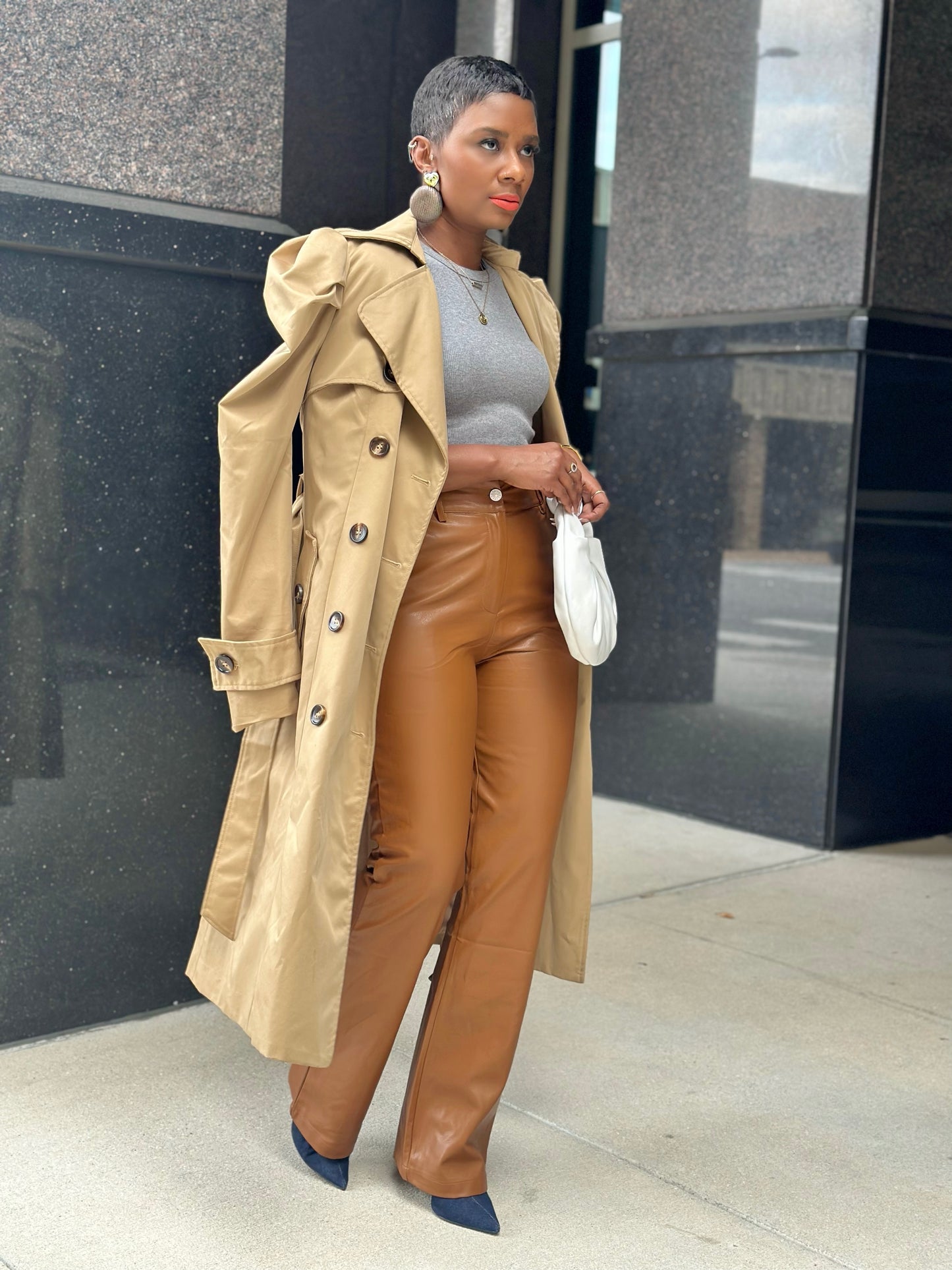 Camel Leather Pant