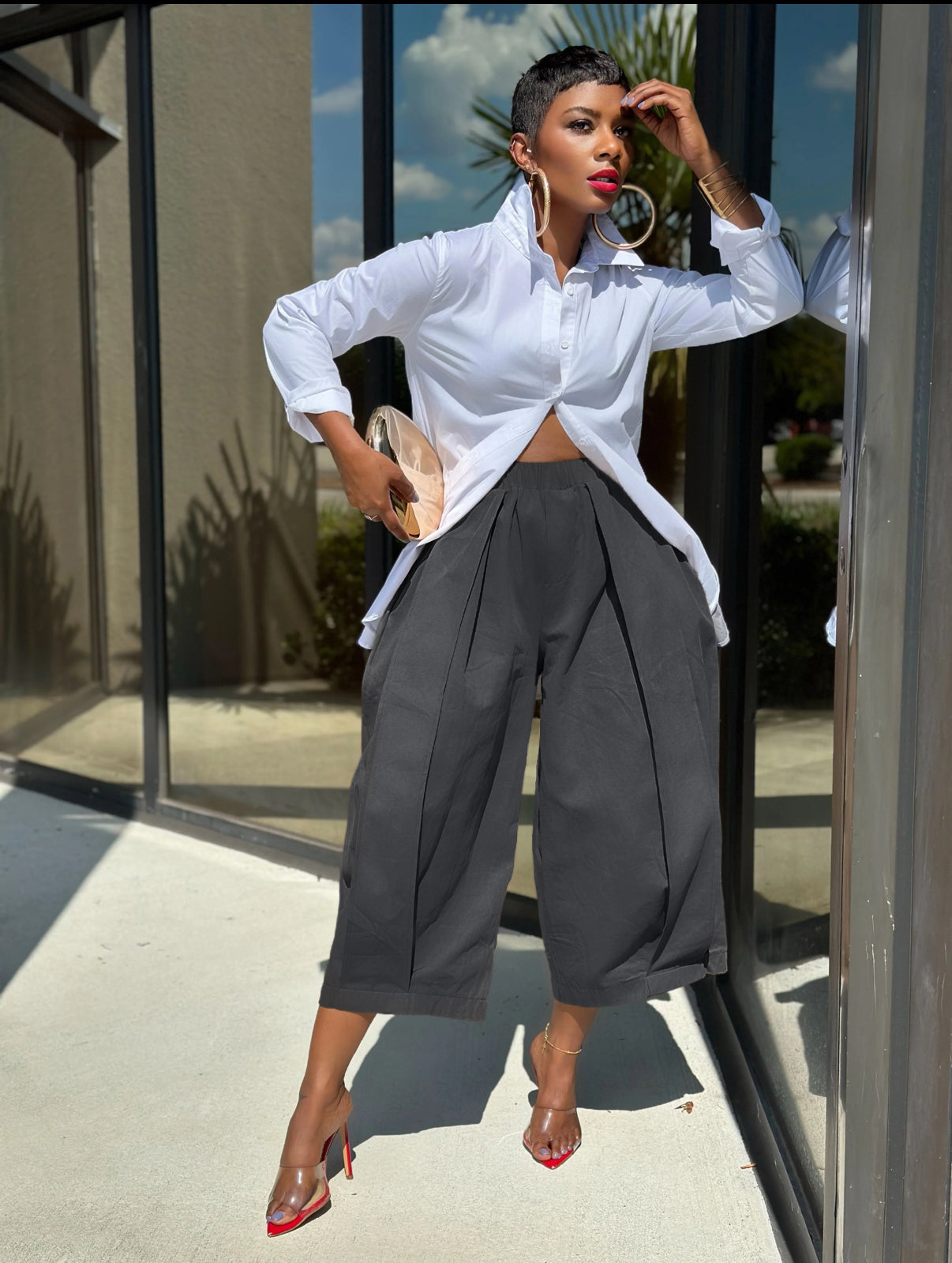 Black Tiarra Culottes