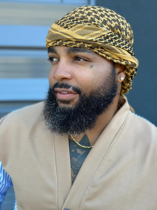 JH Gold & Black Head Wrap | Review Description & Policies